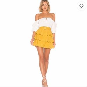 NWT TULAROSA FLORA BELTED SKIRT